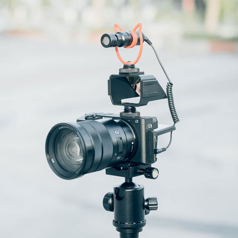 Easy Hood Camera Vlog Selfie Flip Screen, Easy Hood Cold Shoe Mic Light Mount Adapter for Sony A7RIV A7RIII A7RII A7III A7II A6000 A6300 A6500 Fuji XT2 XT3 XT20 XT30 Nikon Z7 Canon EOS M5 Panasonic GX85 - Image 5